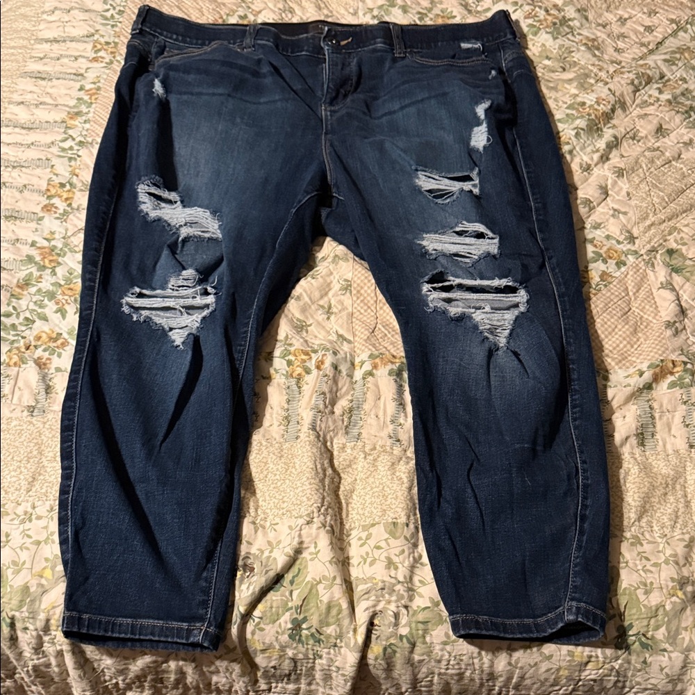 Torrid Distressed Blue Jeans